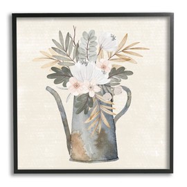 Stupell Industries Weathered Watering Can Garden Blooms Framed Giclee Art, Design by ND Art