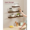 VASAGLE Wall Shelves Set of 5, Floating Shelves, Wall Mounted,