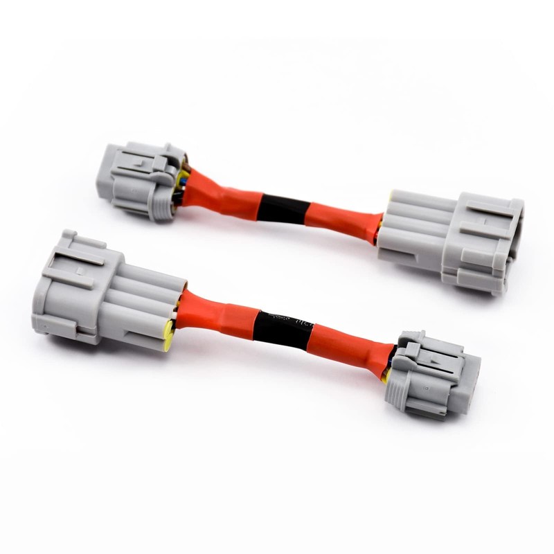 2PCS Headlight Conversion Adapters Wiring Harness Compatible with Nissan 350z