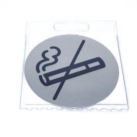 Durable No Smoking Pictogram Sign Stainless Steel Ref 4911-23
