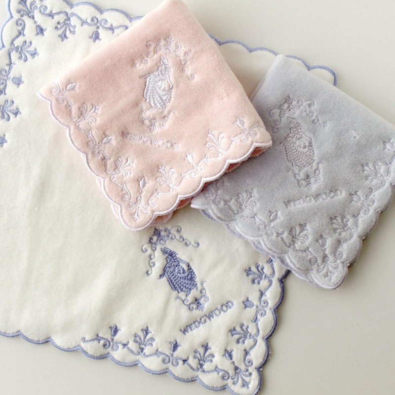 Wedgwood Towel Handkerchief Jasper Pink Wedgwood Handkerchief Towel Handkerchief