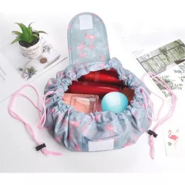 Unique 유니크 보자기 복조리 화장품 파우치 DD-10154 [스트라이프] Unique Furoshiki Cosmetic Pouch DD-10154 [Stripe]