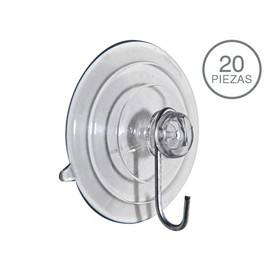 CHUPON COLGADOR CON GANCHO METALICO 20 PZS