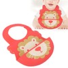 Baby Bib Washable Waterproof Superbib Reusable Infant Cartoon Feeding TowelRed