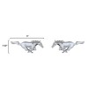 Maryland Mustang NEW! Mustang Chrome Running Horse Pony Emblems Pair