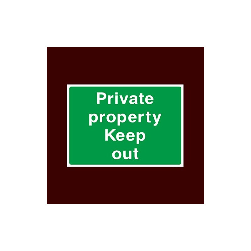 Private Property Keep Out Plastic Sign - Warning, Farm, Dogs,