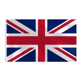 British Flag 3x5 FT Heavy Duty Union Jack UK Flag Double Stitched Vivid Color Fade Proof Outdoor Decor With Brass Grommets(UK)