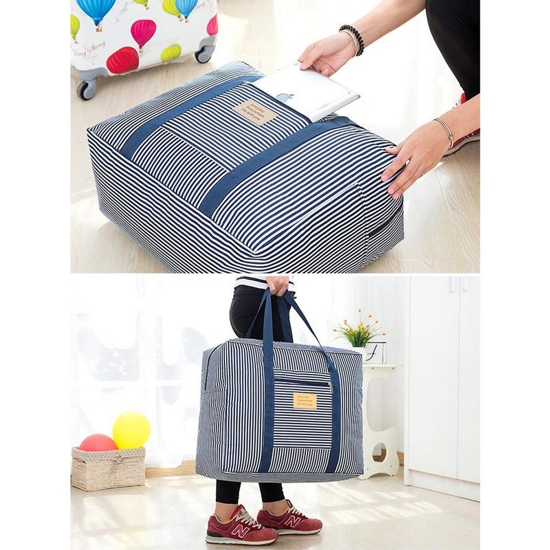 Waterproof Thick Large Storage Bag 600D Oxford Organizer Travel Luggage