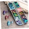 WOONEKY Elegant Chameleon Glitter Nail Art Powder of Shiny Nail