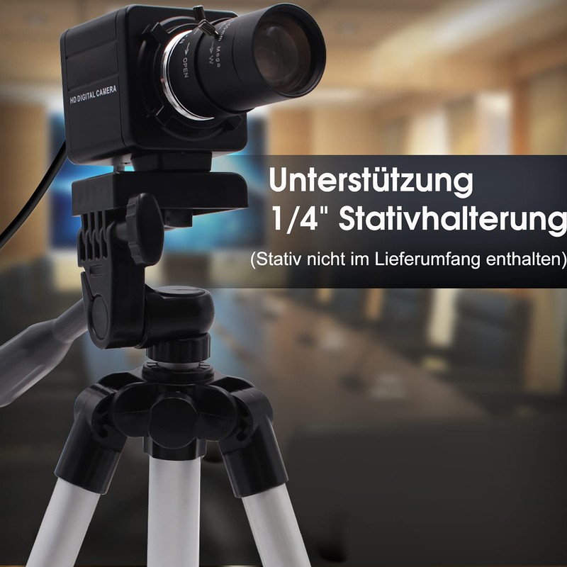 Svpro USB Camera with Zoom 2.8-12 mm Varifocal Lens, 5MP