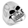 CloseoutWarehouse 925 Sterling Silver Skull Ring Size 12