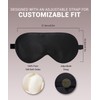 LaCourse 100% Grade 6A Mulberry Silk Sleep Eye Mask for