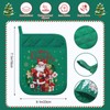 Zhehao 12 Pcs Christmas Silicone Spatulas Pot Holders Set Heat