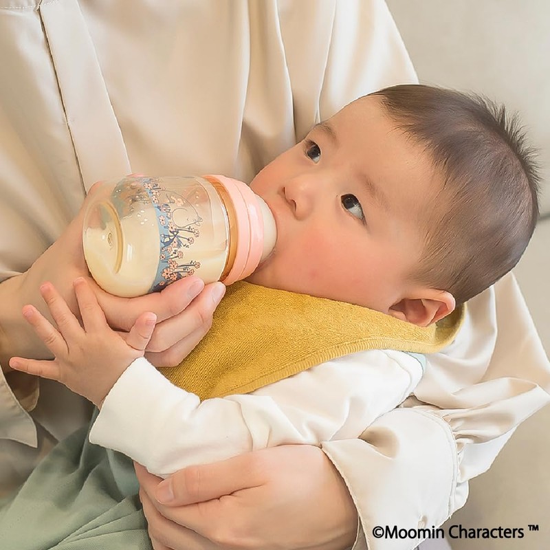 Richell Moomin Baby PPSU Bottle, 5.3 fl oz (160 ml)