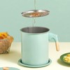 Bacon Grease Container with Strainer, 1.4L Oil Strainer Pot Iron