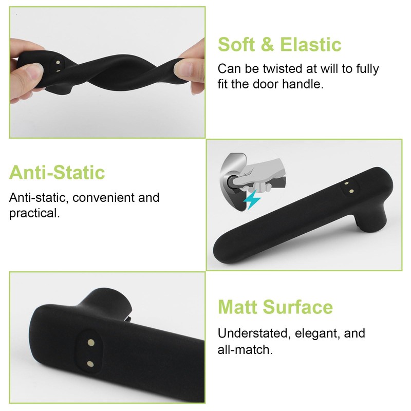 UFURMATE Door Handle Covers, 2Pcs Silicone Handle Gloves Cute Mask