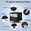 UNUN Fire Pit Covers Waterproof, Patio Firepit Covers Square Heavy