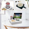 Couch Cup Holder Tray, Silicone Sofa Couch Caddy for Bed
