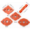 Multi-Sided Set of Corner Routing Radius Jig Router Templates |