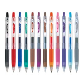 Pilot Bolígrafo retráctil de gel Pop´lol, punto fino (0.7 mm), tinta de colores surtidos básicos, caja con 12 piezas (18051)