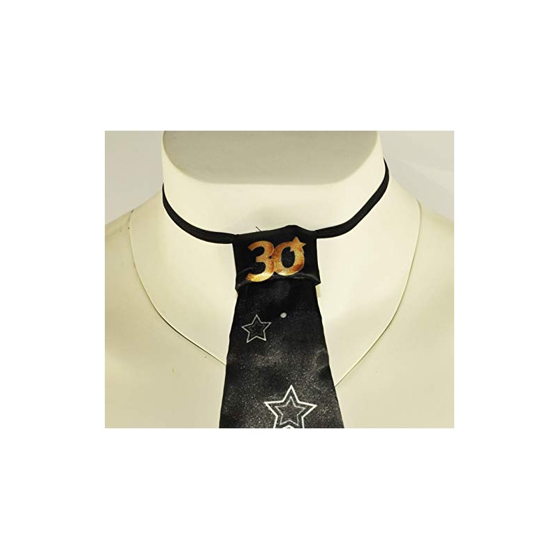 Happium Happy Birthday Black Gold Tie - Party By Age