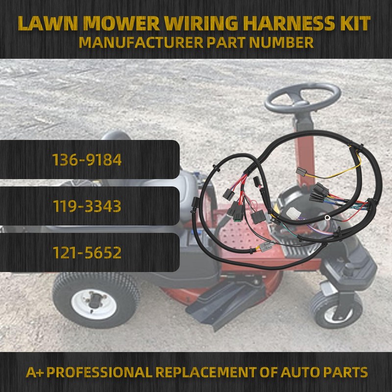 Dasbecan Lawn Mower Wiring Harness Kit Compatible with Toro TimeCutter