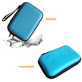 Goodshop001 GPS Navigation Case Hard GPS Protective Case Compatible with Garmin Edge Explore 2 Garmin Edge 840 830 820 540 530 1040 1030 Plus Cables and Audio Recorder Roland R-07 (Blue)