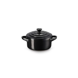 Le Creuset 71901101400000 Mini Stoneware Cocotte 200 ml 10 x 5 cm Glossy Black