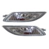 Pair Set LED Fog Lights Clear Lenses w/Bulb, Bezels Wiring