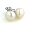 Tisoro LaTisoro 925 Solid Sterling Silver Freshwater Pearl Ball Stud