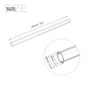 sourcing map Plastic Pipe Rigid Polycarbonate Round Tube Clear 0.2