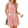 Glamaker Summer Rompers for Women 2025 Striped Short One Piece