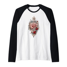 Rose Compass Inspired Blissful Tee Collection. Raglan Baseball Tee