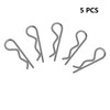 5 PCS Carbon Steel R Clips Spring Retaining Wire Hair