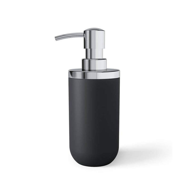 umbra 21008027152 Shampoo Dispenser, Black, W2.8 x 3.9 x 7.1