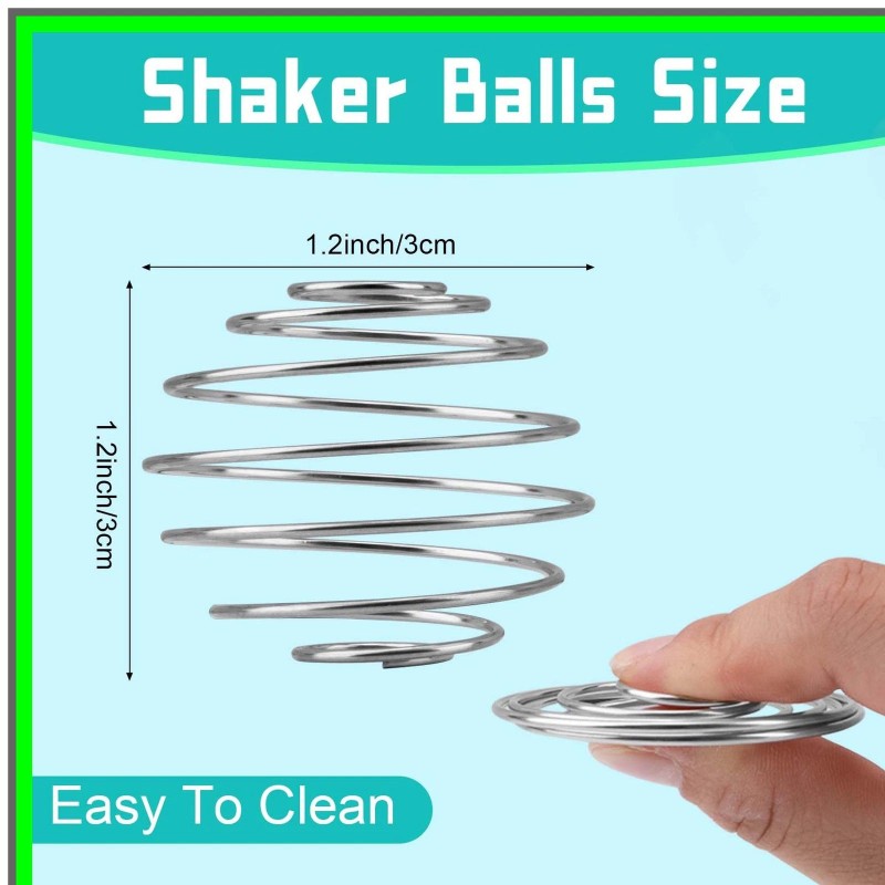 MODAIS Stainless Steel Protein Mixer Balls for Shaker Cups -
