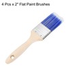 HARFINGTON 4pcs Paint Brushes 2" Flat Paint and Chip Brushes