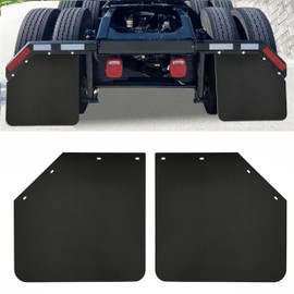 MIAOKUI 24x24 Angled Mud Flaps for Semi Trucks Mudflaps Semi Truck Mud Flaps Splash Guard 1/5" Thick Set of 2