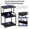 Arbuxzuy Printer Stand with Storage Shelf,3 Tier Printer Cart with
