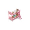 HomeStock Doll Bunk Bed with Soft Mats and Attached Pillows