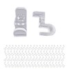 MAWA Outfit Hangers, Hanger Extender Clips, Heavy Duty Space Saving