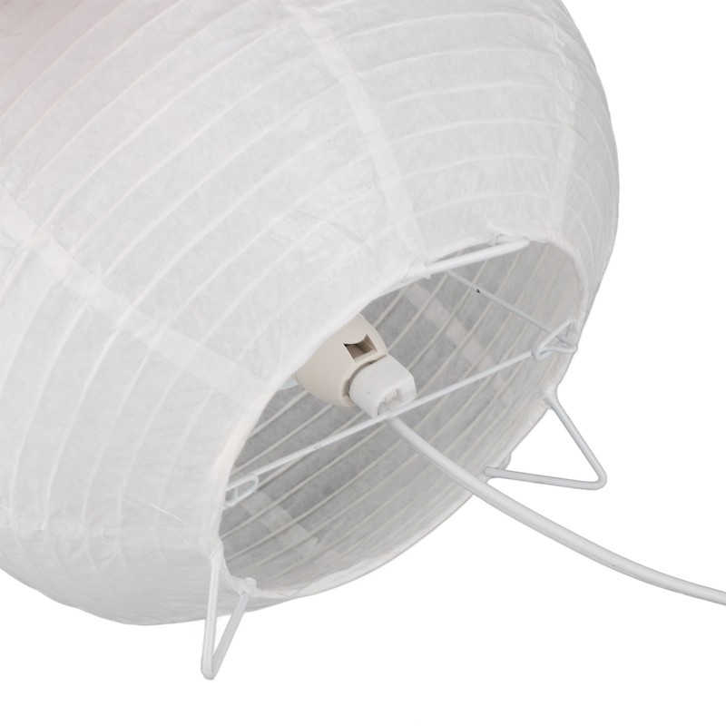 Lantern Table Paper Lamp Warm Light E14 Bulb Simple Installation