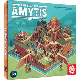Game Factory 646044 A City for Amytis, Exciting Duel Game, Tactical Game for 2 People from 10 Years, Board Game for 2 People, Board Game
