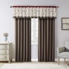 Embroidered Light Filtering Rod Pocket Window Treatment Curtain Window Panel
