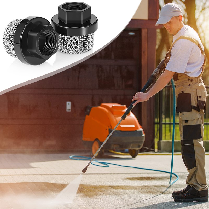 Nuanchu 2 Pcs Hose Inlet Strainer Filter Suction Strainer Garden