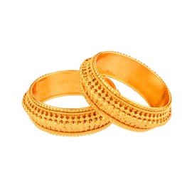 Efulgenz Mothers Day Gift Indian Bangles for Women Indian Style Bollywood Traditional Wedding Bridal Bracelet Bangle Set Jewelry (2-4, Style 6 Gold (Set of 2 Pcs)