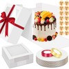 Sudaya Sudaya 10x10x5 Cake Boxes with Window, Cake Boxes 10