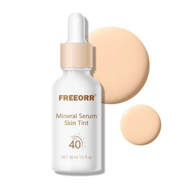 Freeorr Mineral Serum Skin Tint SPF 40, Infused with Niacinamide