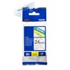 Brother TZe-151 Labelling Tape Cassette, Black on Clear, 24 mm