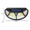 Importeek Lampara Reflector Solar Luz Led Jardin Exterior Pared Sensor